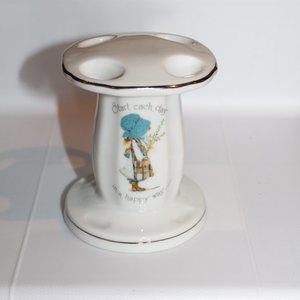 Holly Hobbie 4 Hole Toothbrush Holder 1974